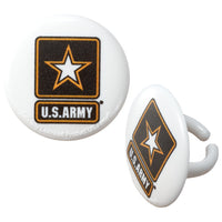 USA Army Cupcake Rings/Party Favors 12 Pack