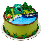 Fireside Camping and Canoe Tent Cake Topper Kit
