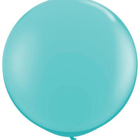 Large Round Caribbean Blue Balloons