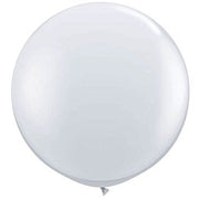 24 Inch Round Clear Latex Balloons - 4 per pack.