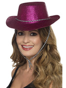 Pink Glitter Cowboy Hat