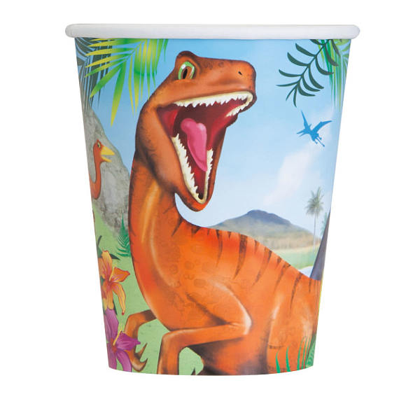 Dinosaur Party Cups 8 Pack