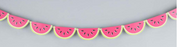 Watermelon Party Banner - 8 Foot with 14 watermelons.