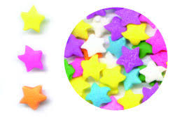 Edible Confetti- Pastel Stars - 2.4 oz.