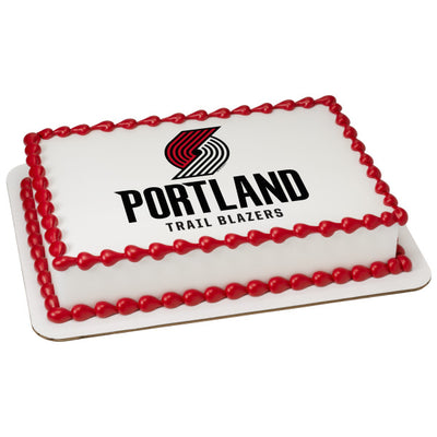 Portland Trail Blazers Edible Image Cake Topper