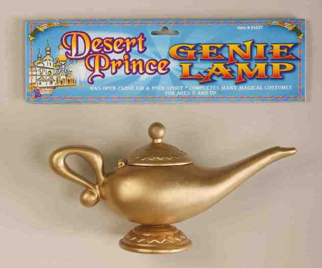 Gold Aladdin Genie Lamp