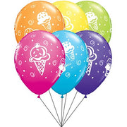 Ice Cream Treat Balloons 11" Latex/ 6 Count