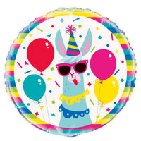 Llama Party Mylar Balloon