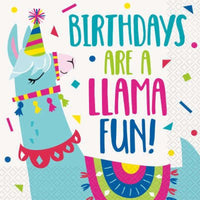 Llama Party Birthday Napkins