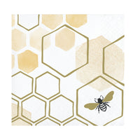 Honeycomb Bee Beverage Napkin