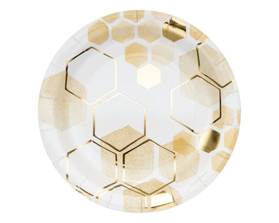 Honeycomb Bee Large Plate