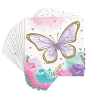 Butterfly Shimmer Cocktail Napkin