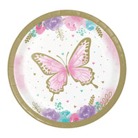 Butterfly Shimmer Dessert Plate
