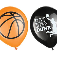 Basketball Party Latex Balloons 6pk