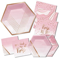 Rose All Day Foil Luncheon Napkins