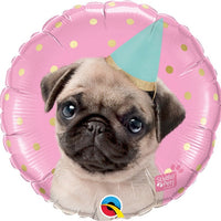 Pug Birthday Balloon