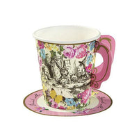 Alice in Wonderland Cup and Saucers Set