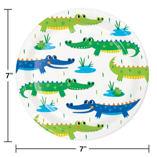 Alligator Party Dessert Plates
