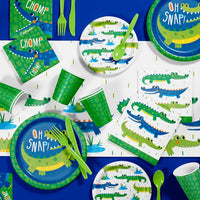 Alligator Party Dessert Plates