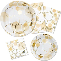 Honeycomb Bee Dessert Plate