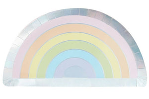 Pastel Rainbow Shaped Plates