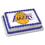 Los Angeles Lakers NBA Edible Cake Topper Image