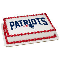 New England Patriots Edible Image Cake Topper