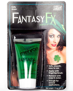 Mehron Fantasy FX Kelly Green Cream Face Paint | 1 OZ