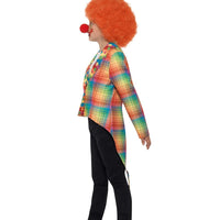 Neon Clown Tailcoat Kids Costume