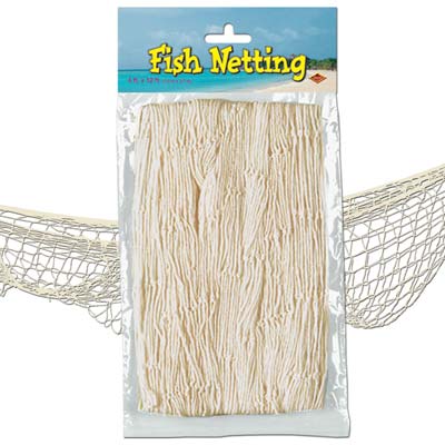 decorative fishing net white Fish Netting Natural