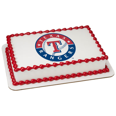 Texas Rangers Edible Image Cake Topper