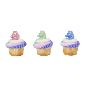 Sparkling Unicorn Rings - 12 Count/ Cupcake Toppers