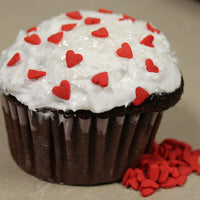 Red Heart-Shaped Sprinkles
