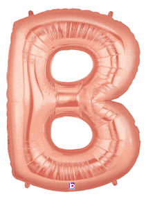 Rose Gold Letter Balloon - "B"    40 inches.