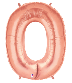 Rose Gold Letter Balloon  "O"    40 inches.