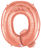 Rose Gold Letter Balloon   "Q"   40 inches