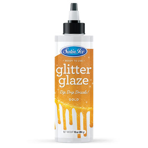 Satin Ice Gold Glitter Glaze