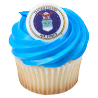Air Force Cupcake Toppers/Party Favors 12 CT