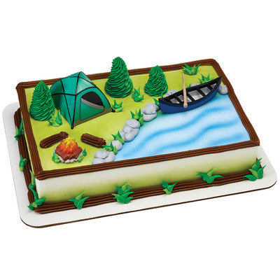 Fireside Camping and Canoe Tent Cake Topper Kit – Party Shop Emporium