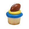 3-D Football Rings - Cupcake Topper/12 Count