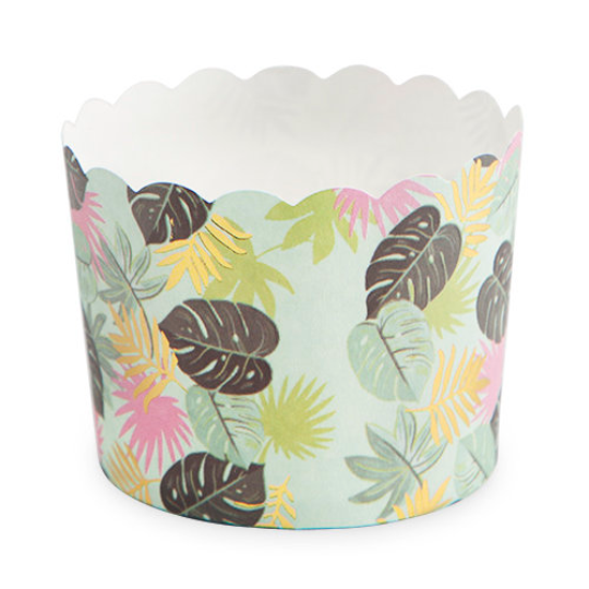 Tropical Leaves Treat Cups/ 18 Count/ 2.75 x 2"