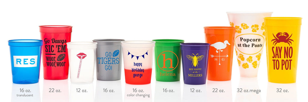 Personalized Stadium Cups (set of 50)