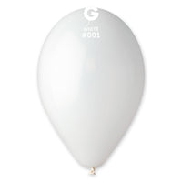 Gemar White 12 inch Latex Balloons 50 Pack