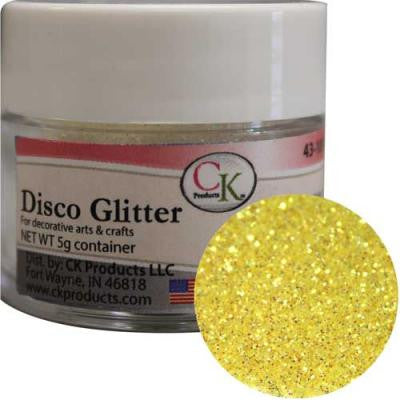 Disco Glitter Yellow Rainbow