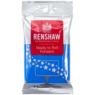Renshaw Ready to Roll Blue Fondant 8.8 oz